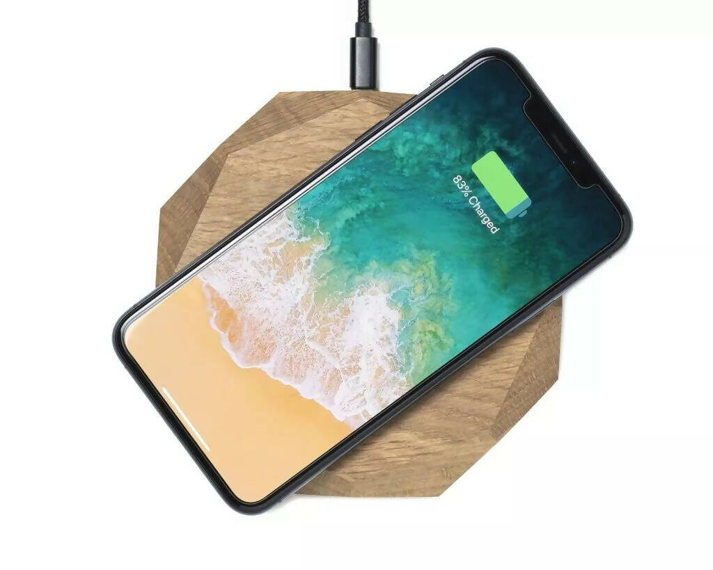 Geometric Charging Pad – Oak