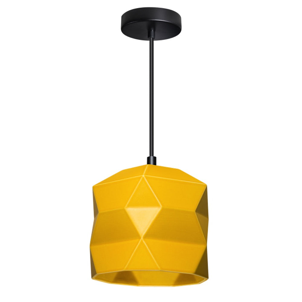 No.45 Hanglamp TRIGAMI geel by Sabine van der Ham