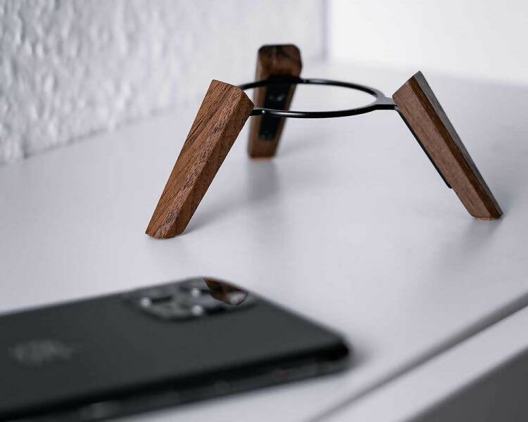 Houten Houder voor Apple HomePod Mini - TriPod - Walnoot