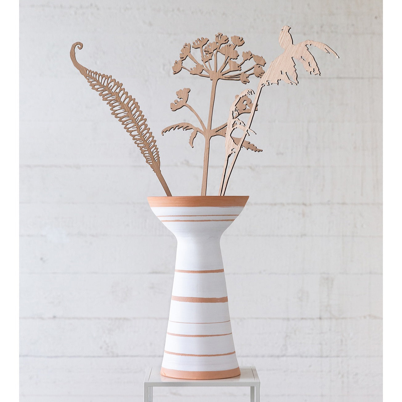 Striped vase - one of a kind