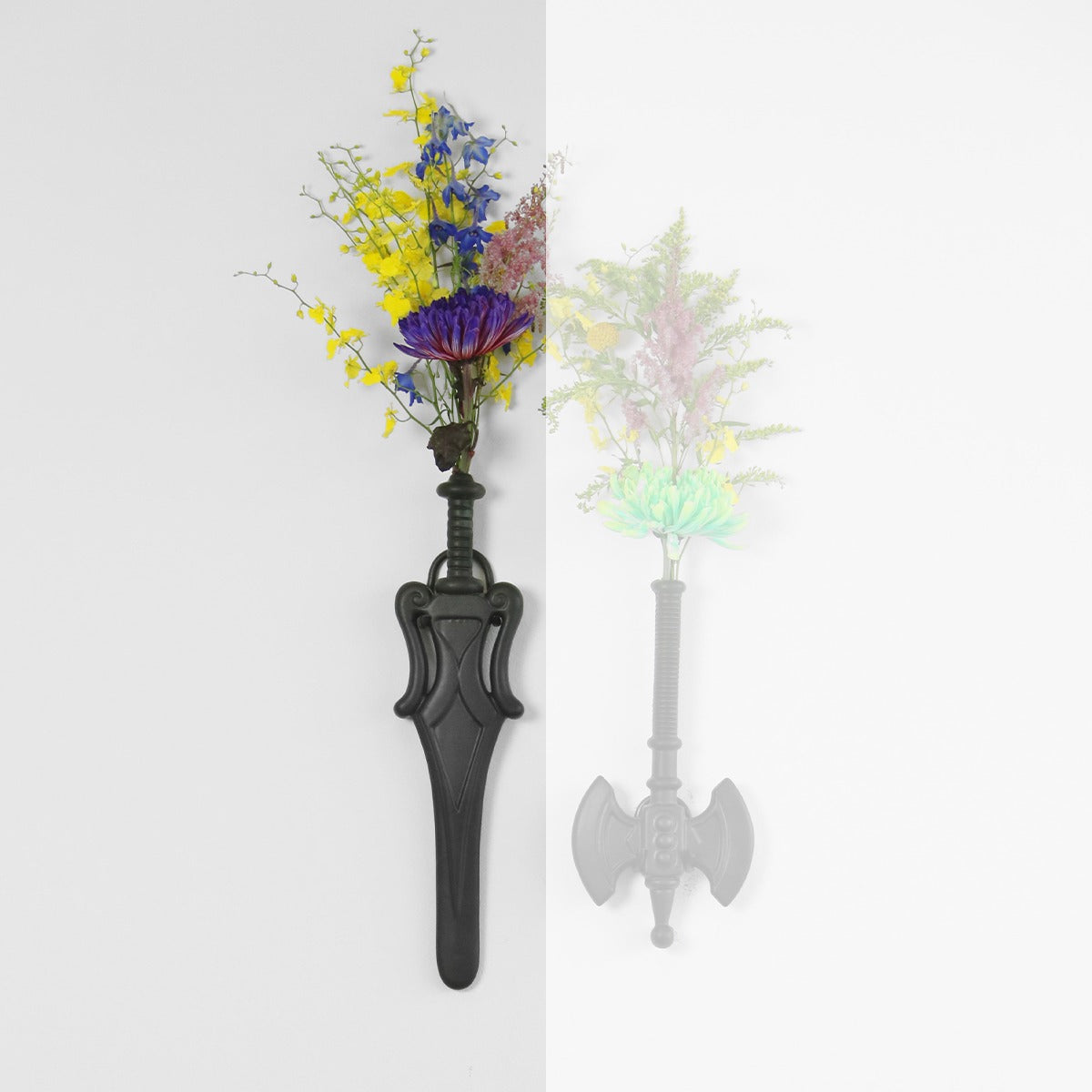 Flower Power Sword - Zwart