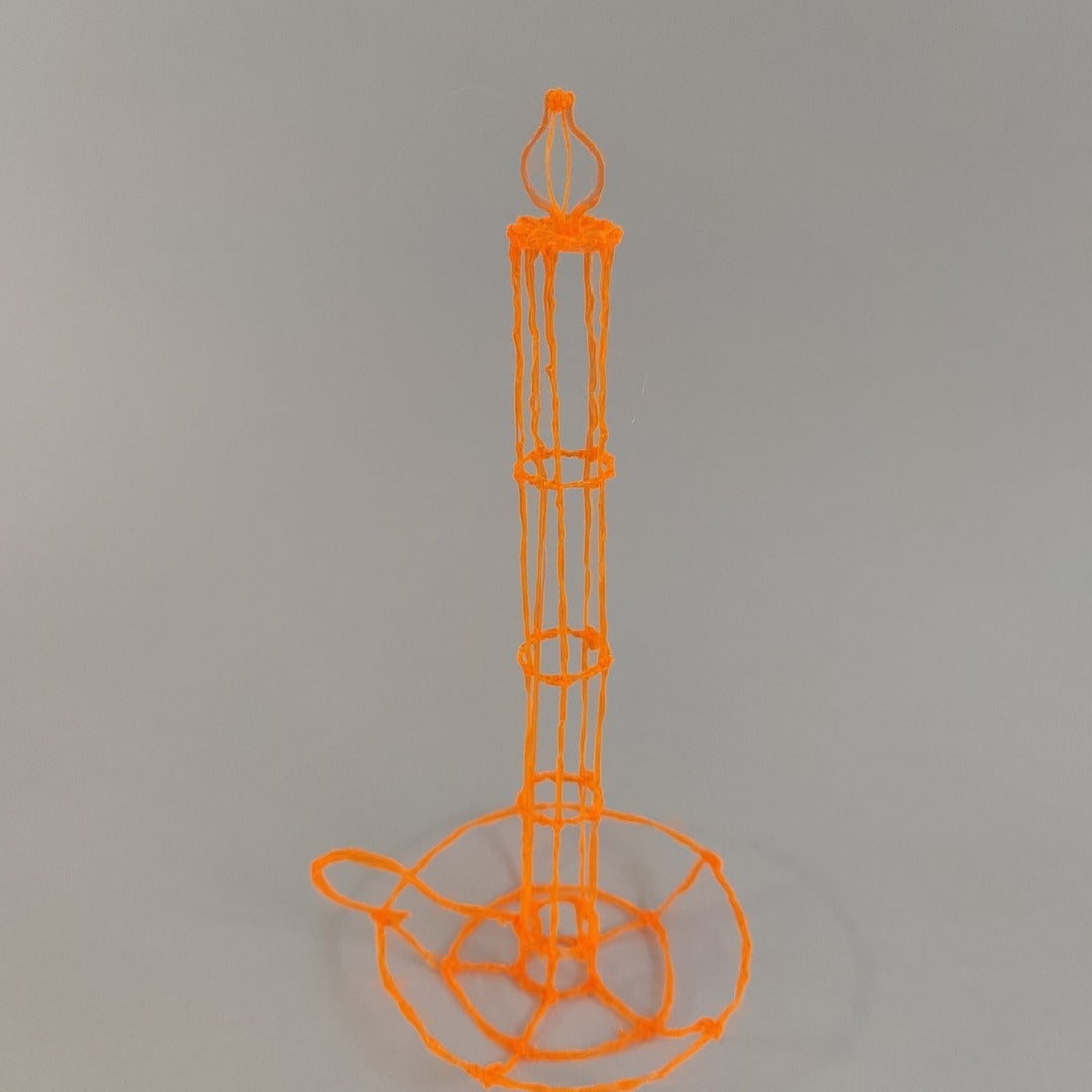 3D draw candleholders - Orange