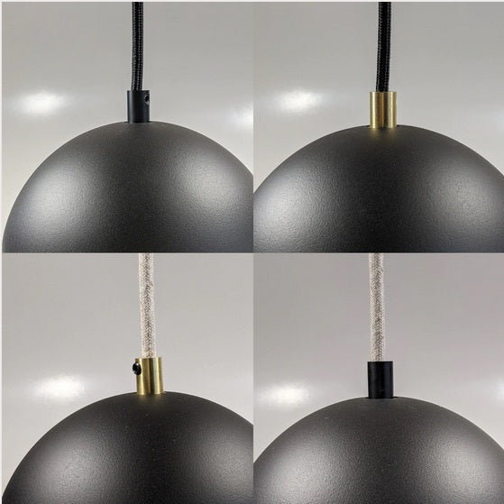Archy Cluster - 2 Medium + 3 small Black Hanglamp