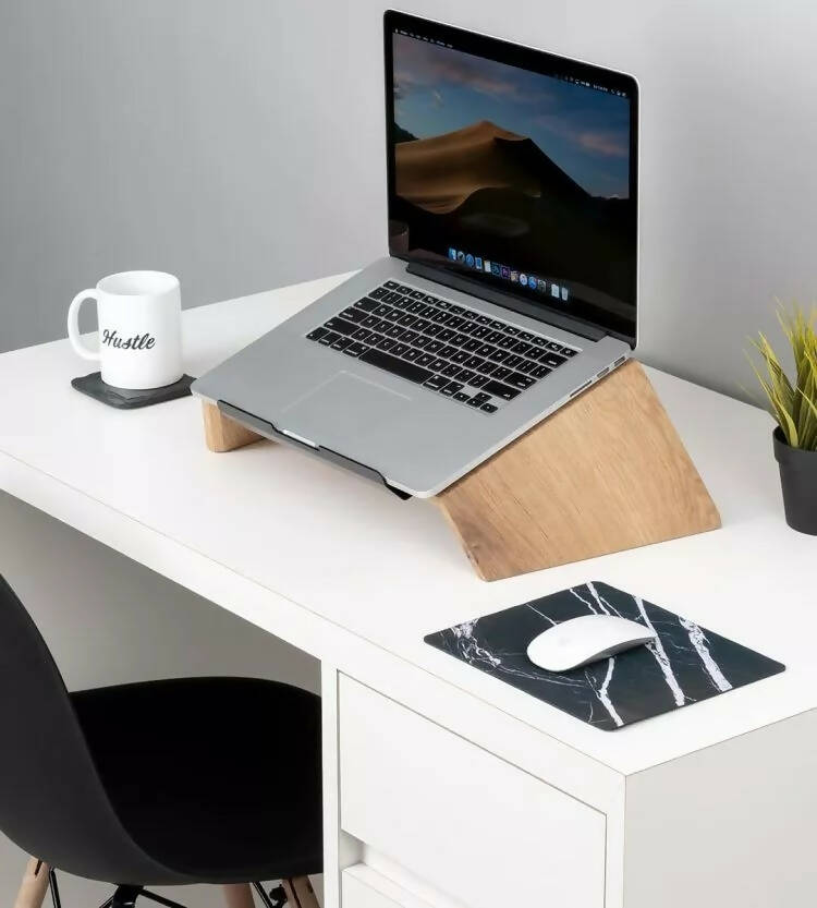 Houten Laptopstand – standaard – Eikenhout