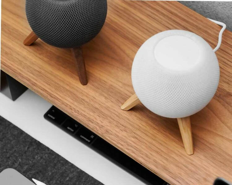 Houten Houder voor Apple HomePod Mini - TriPod - Eikenhout