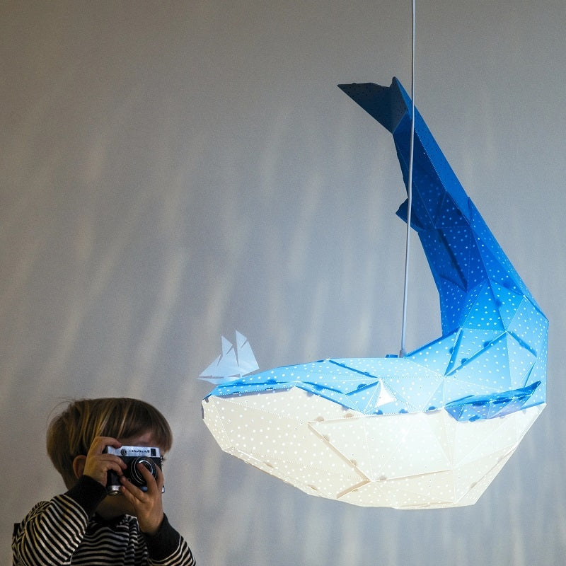Reusachtig Walvis Lamp Blauw