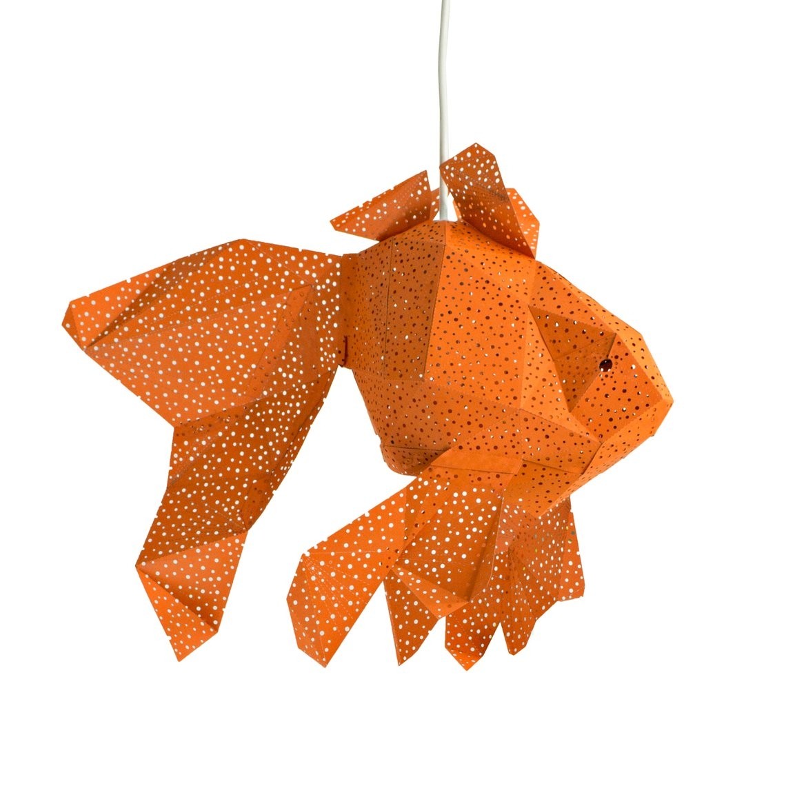 Fish Paper Lantern Oranje