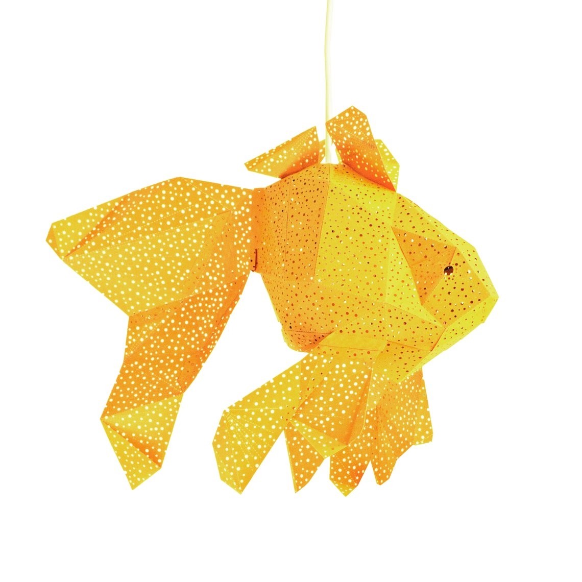 Fish Paper Lantern Geel