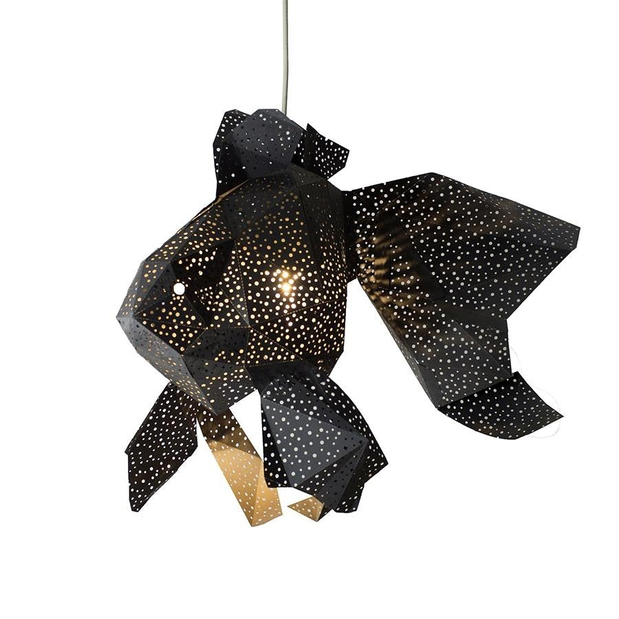 Fish Paper Lantern Zwart
