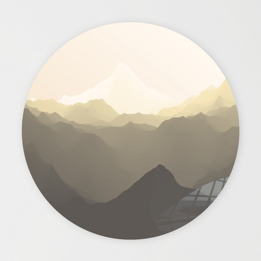 Wandcirkel - Grey Mountain